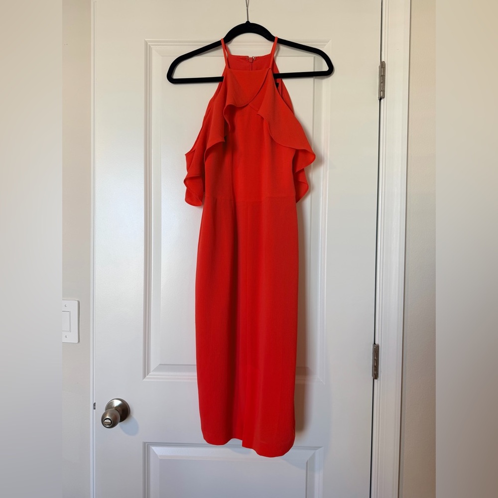 Maggy‎ London Coral Dress | Size 0 | Like New - Picture 4 of 12